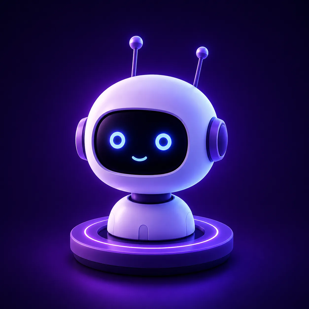 Ilustración de asistente de inteligencia artificial